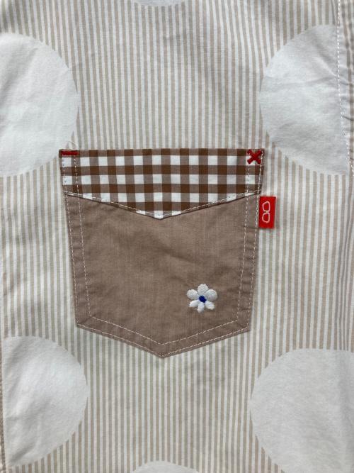 KAWATANI SHIRT（カワタニシャツ）KAWATANI SHIRT (カワタニシャツ) ボタンダウンシャツ ブラウン×ホワイト サイズ:Sの古着・服飾アイテム