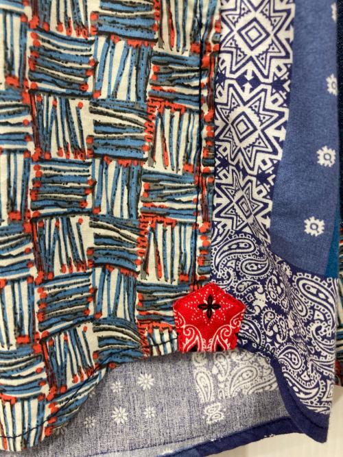 KAWATANI SHIRT（カワタニシャツ）KAWATANI SHIRT (カワタニシャツ) 総柄シャツ ブルー サイズ:Sの古着・服飾アイテム