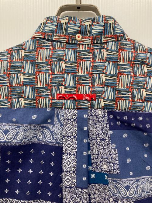 KAWATANI SHIRT（カワタニシャツ）KAWATANI SHIRT (カワタニシャツ) 総柄シャツ ブルー サイズ:Sの古着・服飾アイテム
