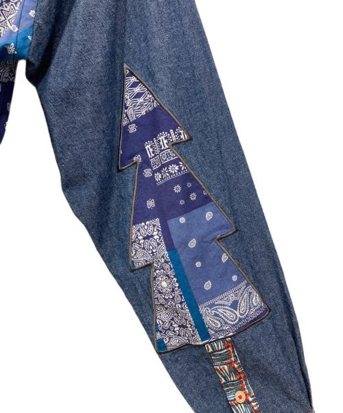 KAWATANI SHIRT（カワタニシャツ）KAWATANI SHIRT (カワタニシャツ) 総柄シャツ ブルー サイズ:Sの古着・服飾アイテム