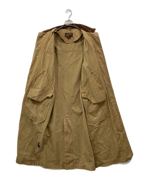 Eddie Bauer（エディーバウアー）Eddie Bauer (エディーバウアー) 襟コーデュロイ ロングコート ベージュ サイズ:Sの古着・服飾アイテム