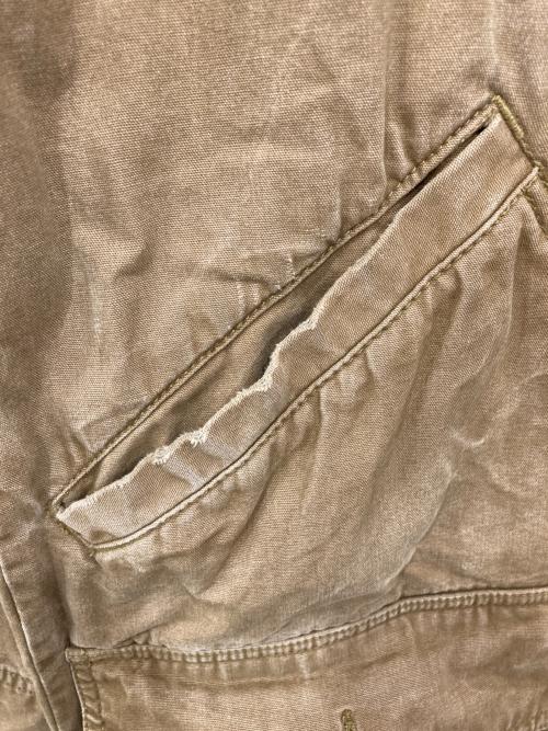 Eddie Bauer（エディーバウアー）Eddie Bauer (エディーバウアー) 襟コーデュロイ ロングコート ベージュ サイズ:Sの古着・服飾アイテム