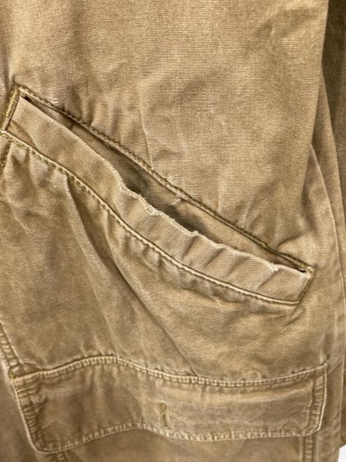 Eddie Bauer（エディーバウアー）Eddie Bauer (エディーバウアー) 襟コーデュロイ ロングコート ベージュ サイズ:Sの古着・服飾アイテム