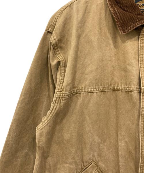 Eddie Bauer（エディーバウアー）Eddie Bauer (エディーバウアー) 襟コーデュロイ ロングコート ベージュ サイズ:Sの古着・服飾アイテム