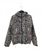 Columbia×kinetics×Keith Haringコロンビア×キネティックス×キースヘリング）の古着「総柄マウンテンパーカー」｜グレー×ホワイト
