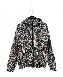 Columbia×kinetics×Keith Haring（コロンビア×キネティックス×キースヘリング）の古着「総柄マウンテンパーカー」｜グレー×ホワイト
