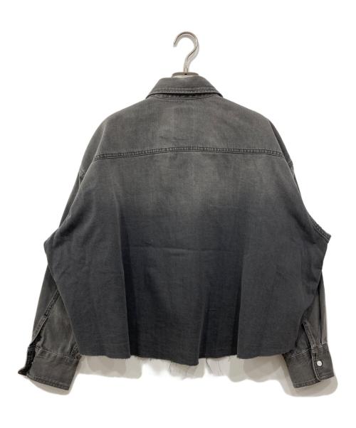 Whim Gazette（ウィムガゼット）Whim Gazette (ウィムガゼット) デニムシャツ グレー サイズ:Freeの古着・服飾アイテム