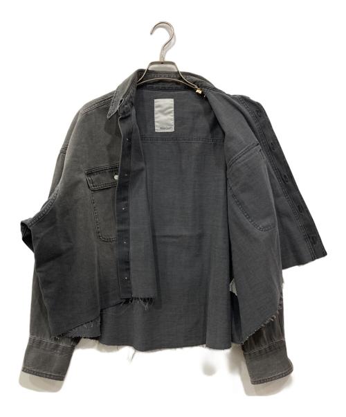 Whim Gazette（ウィムガゼット）Whim Gazette (ウィムガゼット) デニムシャツ グレー サイズ:Freeの古着・服飾アイテム