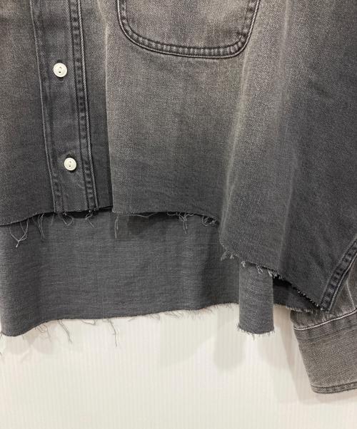 Whim Gazette（ウィムガゼット）Whim Gazette (ウィムガゼット) デニムシャツ グレー サイズ:Freeの古着・服飾アイテム