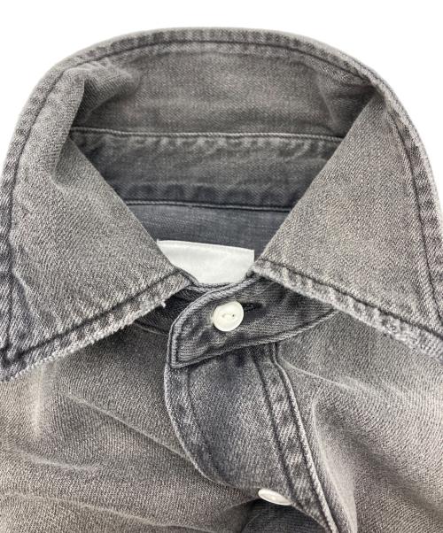 Whim Gazette（ウィムガゼット）Whim Gazette (ウィムガゼット) デニムシャツ グレー サイズ:Freeの古着・服飾アイテム