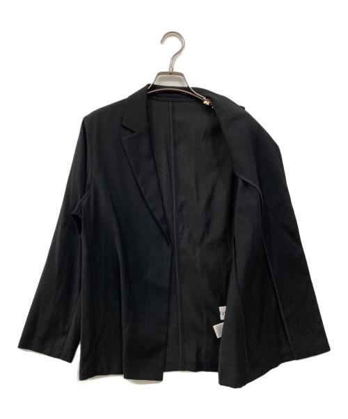 SOEJU（ソージュ）SOEJU (ソージュ) ライトリネン混ジャケットテーラードジャケット ブラック サイズ:Mの古着・服飾アイテム