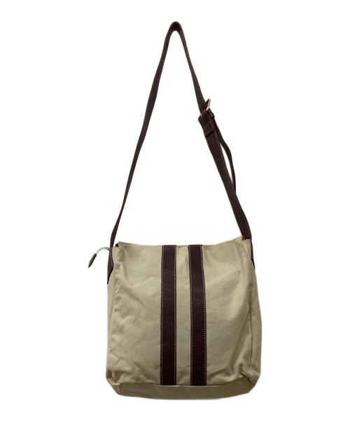 Vivienne Westwood（ヴィヴィアンウエストウッド）Vivienne Westwood (ヴィヴィアンウエストウッド) ビッグオーブ キャンバスショルダーバッグ ベージュの古着・服飾アイテム