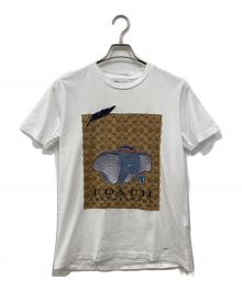 COACH×DISNEY（コーチ×ディズニー）の古着「ダンボTシャツ」｜ホワイト×ベージュ