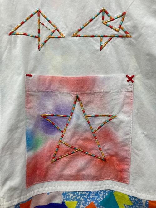 KAWATANI SHIRT（カワタニシャツ）KAWATANI SHIRT (カワタニシャツ) 切替シャツ マルチカラー サイズ:Sの古着・服飾アイテム