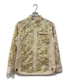 KAWATANI SHIRT（カワタニシャツ）の古着「総柄シャツ」｜イエロー×ベージュ