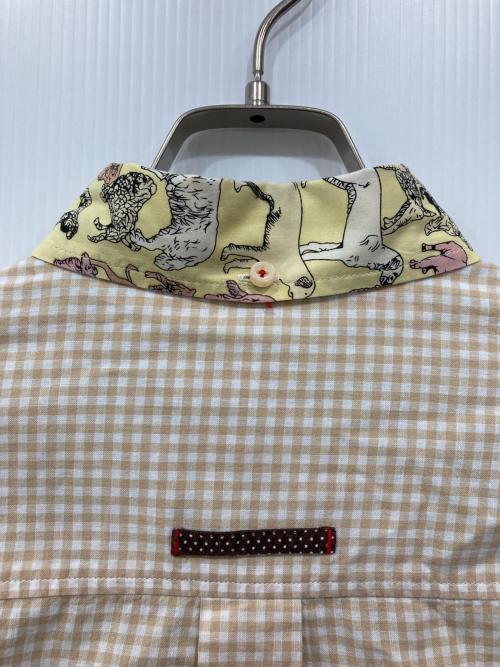 KAWATANI SHIRT（カワタニシャツ）KAWATANI SHIRT (カワタニシャツ) 総柄シャツ イエロー×ベージュ サイズ:Sの古着・服飾アイテム