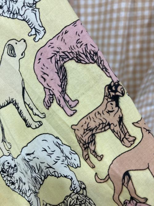 KAWATANI SHIRT（カワタニシャツ）KAWATANI SHIRT (カワタニシャツ) 総柄シャツ イエロー×ベージュ サイズ:Sの古着・服飾アイテム