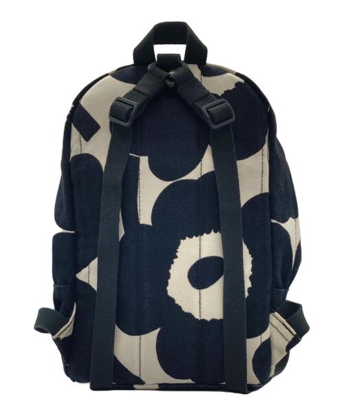 marimekko（マリメッコ）marimekko (マリメッコ) MINI EIRA ウニッコ リュック ブラック×ホワイトの古着・服飾アイテム