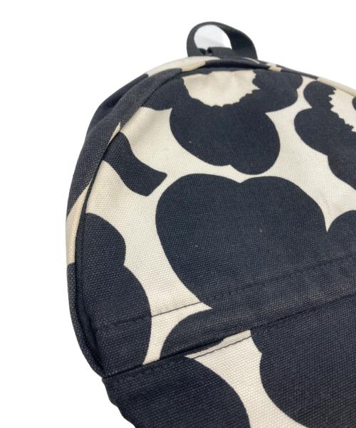 marimekko（マリメッコ）marimekko (マリメッコ) MINI EIRA ウニッコ リュック ブラック×ホワイトの古着・服飾アイテム