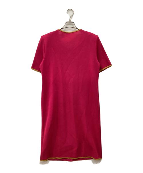 Yves Saint Laurent（イヴサンローラン）Yves Saint Laurent (イヴサンローラン) 半袖ワンピース ピンク サイズ:Lの古着・服飾アイテム