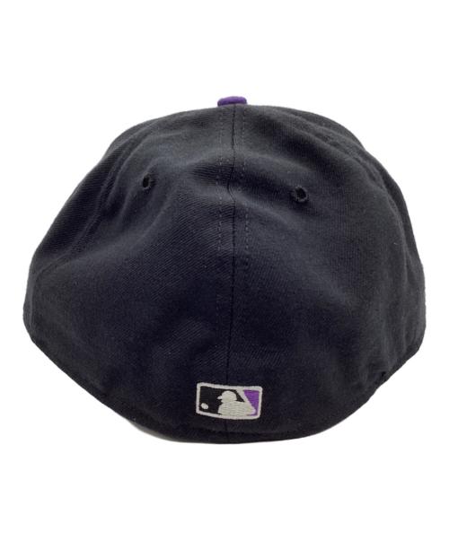 New Era（ニューエラ）New Era (ニューエラ) キャップ ブラック×パープル サイズ:7 5/8の古着・服飾アイテム