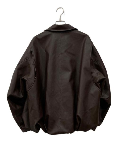 CLANE（クラネ）CLANE (クラネ) フェイクレザーバルーンジャケット ブラウン サイズ:1の古着・服飾アイテム