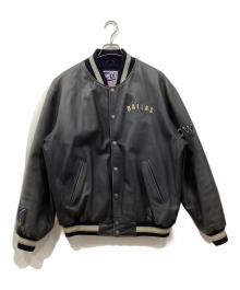 G-Ⅲ（ジースリー）の古着「レザースタジャン」｜ネイビー