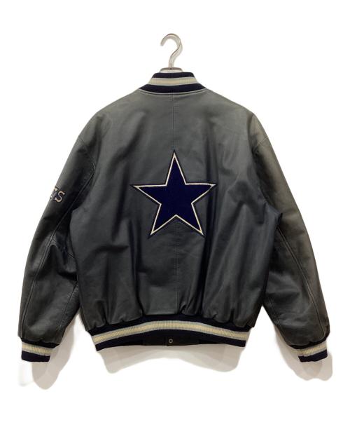 G-Ⅲ（ジースリー）G-Ⅲ (ジースリー) レザースタジャン ネイビー サイズ:Mの古着・服飾アイテム