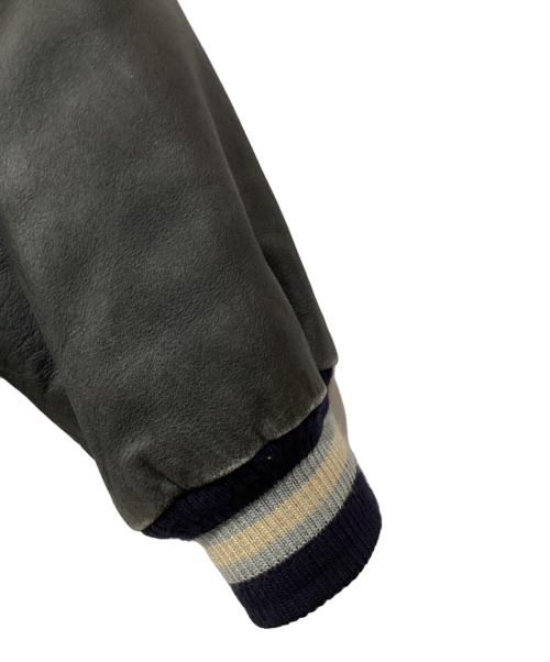 G-Ⅲ（ジースリー）G-Ⅲ (ジースリー) レザースタジャン ネイビー サイズ:Mの古着・服飾アイテム