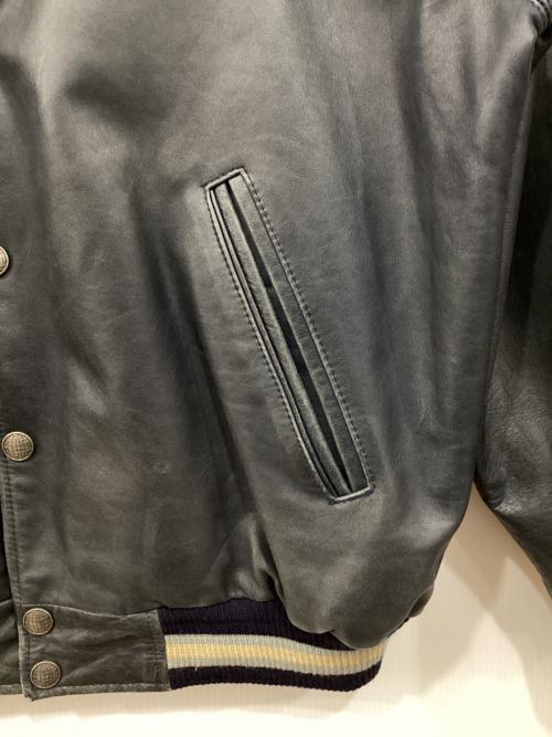 G-Ⅲ（ジースリー）G-Ⅲ (ジースリー) レザースタジャン ネイビー サイズ:Mの古着・服飾アイテム