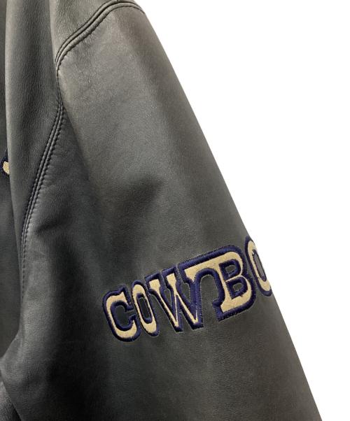 G-Ⅲ（ジースリー）G-Ⅲ (ジースリー) レザースタジャン ネイビー サイズ:Mの古着・服飾アイテム