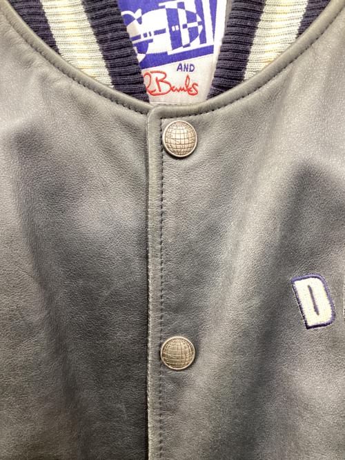 G-Ⅲ（ジースリー）G-Ⅲ (ジースリー) レザースタジャン ネイビー サイズ:Mの古着・服飾アイテム