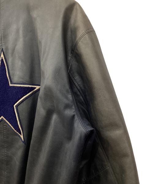 G-Ⅲ（ジースリー）G-Ⅲ (ジースリー) レザースタジャン ネイビー サイズ:Mの古着・服飾アイテム