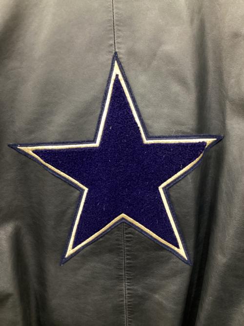 G-Ⅲ（ジースリー）G-Ⅲ (ジースリー) レザースタジャン ネイビー サイズ:Mの古着・服飾アイテム