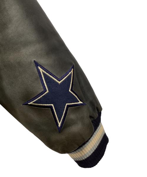 G-Ⅲ（ジースリー）G-Ⅲ (ジースリー) レザースタジャン ネイビー サイズ:Mの古着・服飾アイテム