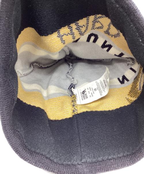 stussy（ステューシー）stussy (ステューシー) MOUNTAIN HARD WEAR (マウンテンハードウェア) ニット帽 ブラックの古着・服飾アイテム