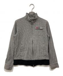 FRED PERRY（フレッドペリー）の古着「チェックジャケット」｜グレー