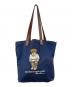 POLO RALPH LAUREN（ポロ・ラルフローレン）の古着「ポロベアトートバッグ」｜ネイビー