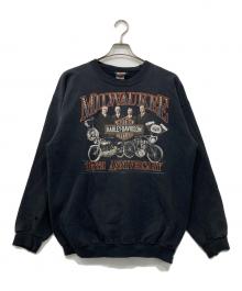 HARLEY-DAVIDSON（ハーレーダビッドソン）の古着「プリントスウェット」｜ブラック
