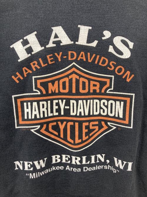 HARLEY-DAVIDSON（ハーレーダビッドソン）HARLEY-DAVIDSON (ハーレーダビッドソン) プリントスウェット ブラック サイズ:Mの古着・服飾アイテム