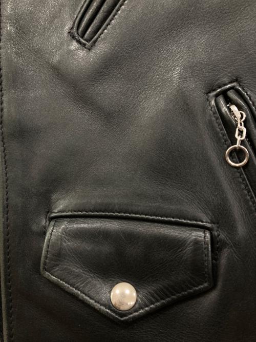 Schott（ショット）Schott (ショット) ダブルライダースジャケット ブラック サイズ:36の古着・服飾アイテム