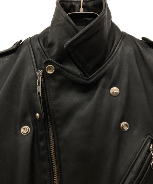 Schott（ショット）Schott (ショット) ダブルライダースジャケット ブラック サイズ:36の古着・服飾アイテム