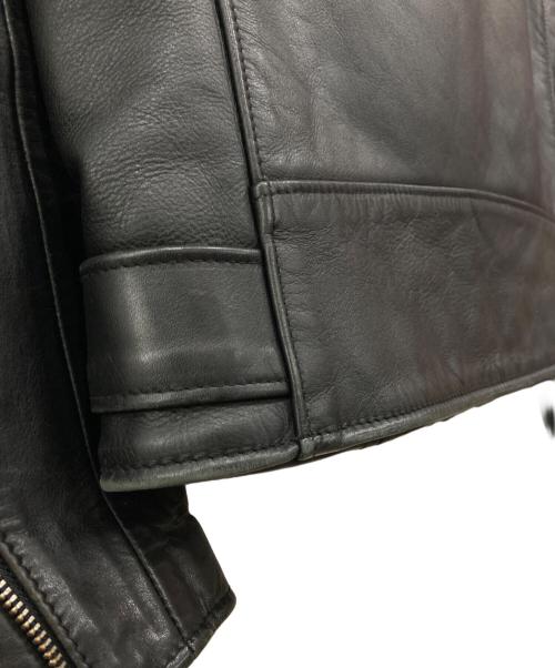 Schott（ショット）Schott (ショット) ダブルライダースジャケット ブラック サイズ:36の古着・服飾アイテム