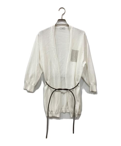 PESERICO（ペゼリコ）PESERICO (ペゼリコ) ニットカーディガン ホワイト サイズ:40の古着・服飾アイテム