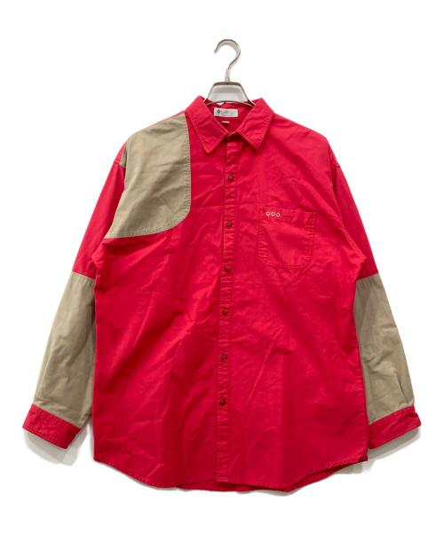 Columbia（コロンビア）Columbia (コロンビア) ハンティングシャツ レッド サイズ:Lの古着・服飾アイテム
