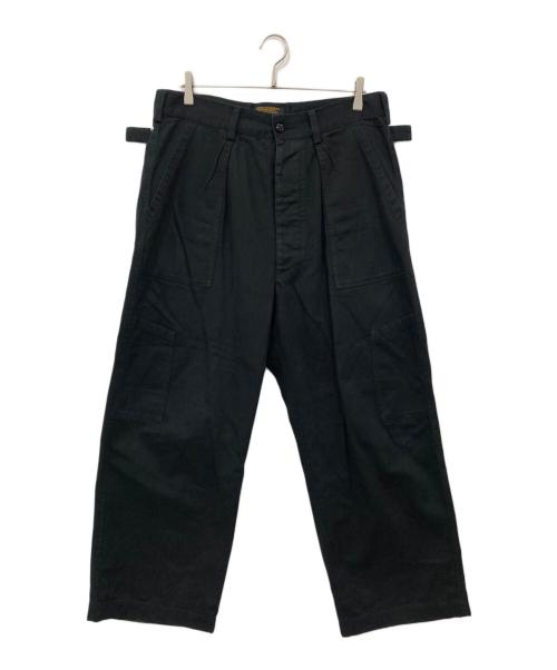 waiper（ワイパー）waiper (ワイパー) コットンサテン ユーティリティ トラウザーズ ブラック サイズ:34Rの古着・服飾アイテム