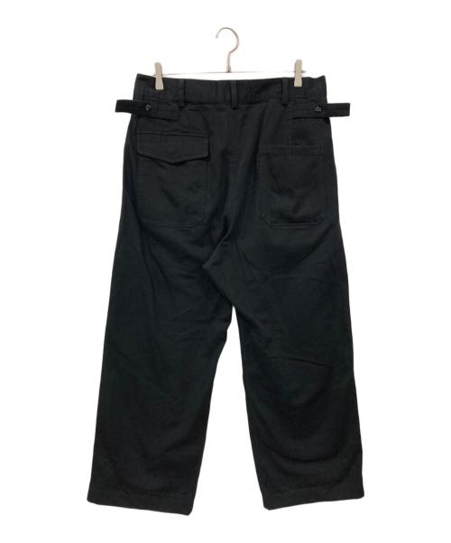 waiper（ワイパー）waiper (ワイパー) コットンサテン ユーティリティ トラウザーズ ブラック サイズ:34Rの古着・服飾アイテム