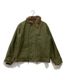 HOUSTON（ヒューストン）の古着「N-1デッキジャケット」｜カーキ