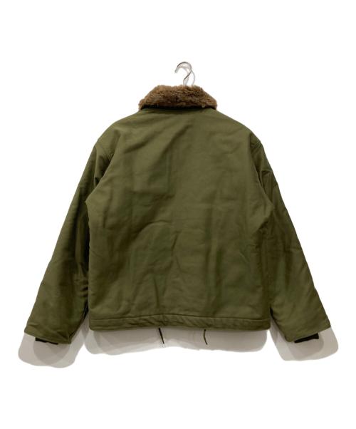 HOUSTON（ヒューストン）HOUSTON (ヒューストン) N-1デッキジャケット カーキ サイズ:40の古着・服飾アイテム