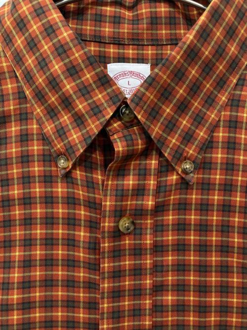 BROOKS BROTHERS（ブルックスブラザーズ）BROOKS BROTHERS (ブルックスブラザーズ) オーバーサイズチェックシャツ オレンジ サイズ:Lの古着・服飾アイテム